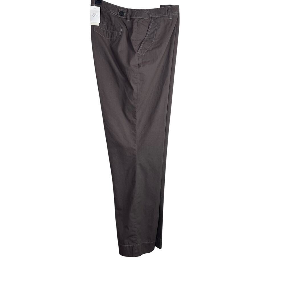J.Jill Women's Genuine Fit Straight Leg Pants Mid Rise Cotton in Shale Womens 16